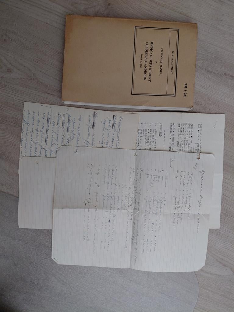 US army- Soldier's Handbook lot medical departement, Verzamelen, Militaria | Tweede Wereldoorlog, Ophalen of Verzenden
