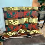Vintage wollen deken van Avalon met dessin, Huis en Inrichting, Woonaccessoires | Plaids en Woondekens, Ophalen of Verzenden, Gebruikt