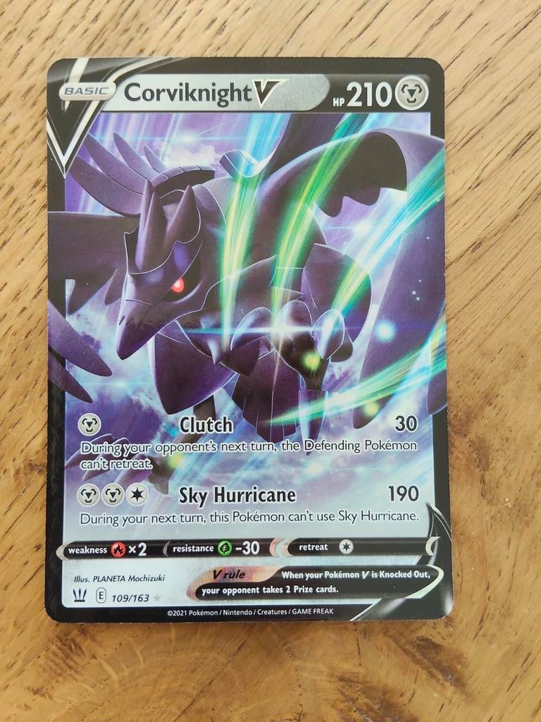 Corviknight V battle styles, Ophalen of Verzenden, Zo goed als nieuw, Losse kaart