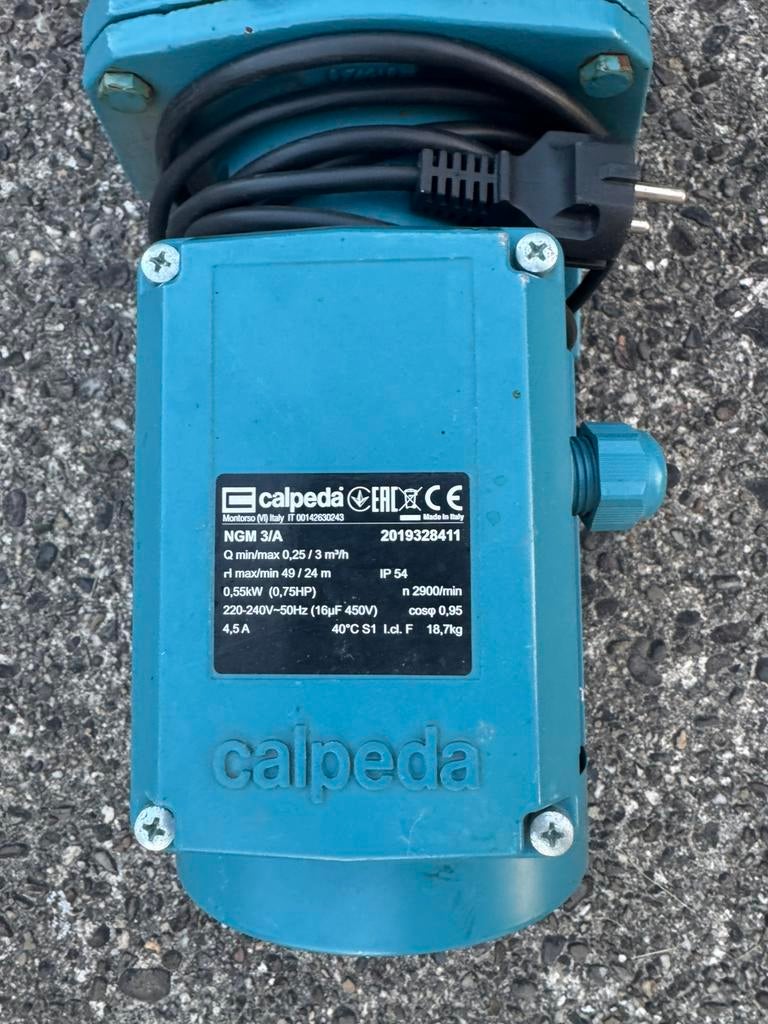 Calpeda 3m tuinpomp, Tuin en Terras, Waterpompen, Ophalen of Verzenden, Gebruikt, Beregeningspomp