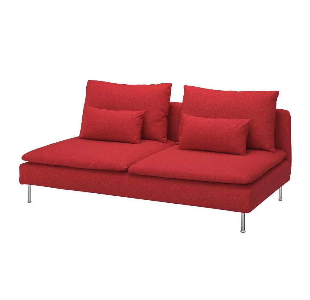 IKEA Söderhamn 3-zits met poten (hoes optioneel), Ophalen, Gebruikt, 150 tot 200 cm, Tweepersoons