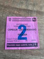 Cambuur Leeuwarden - Veendam Ticket 17-09-1994, Ophalen of Verzenden, Overige binnenlandse clubs, Overige typen