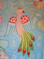 Vrolijk behang met vogel en bloemen - goede kwaliteit, Huis en Inrichting, Stoffering | Behang, Ophalen, Minder dan 10 m², Groen