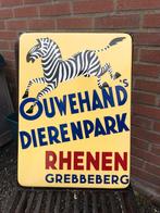 Ouwehands Dierenpark emaille bord, Ophalen of Verzenden, Zo goed als nieuw, Reclamebord