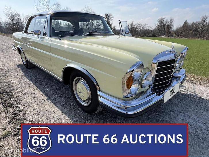 Mercedes-Benz 280 SE 3.5 Coupe | 1971 | Route 66 Auctions, Auto's, Oldtimers, Bedrijf, Te koop, Mercedes-Benz, Benzine, Overige carrosserieën