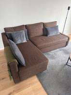 Donkerbr. (slaap)bank Friheten van Ikea - rook-/huisd.vrij, Huis en Inrichting, Banken | Sofa's en Chaises Longues, Ophalen, Zo goed als nieuw