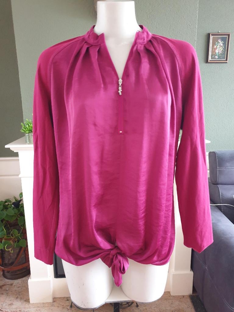Inizia schitterende cyclaam roze trui top shirt 38 M, Maat 38/40 (M), Verzenden, Inizia, Zo goed als nieuw