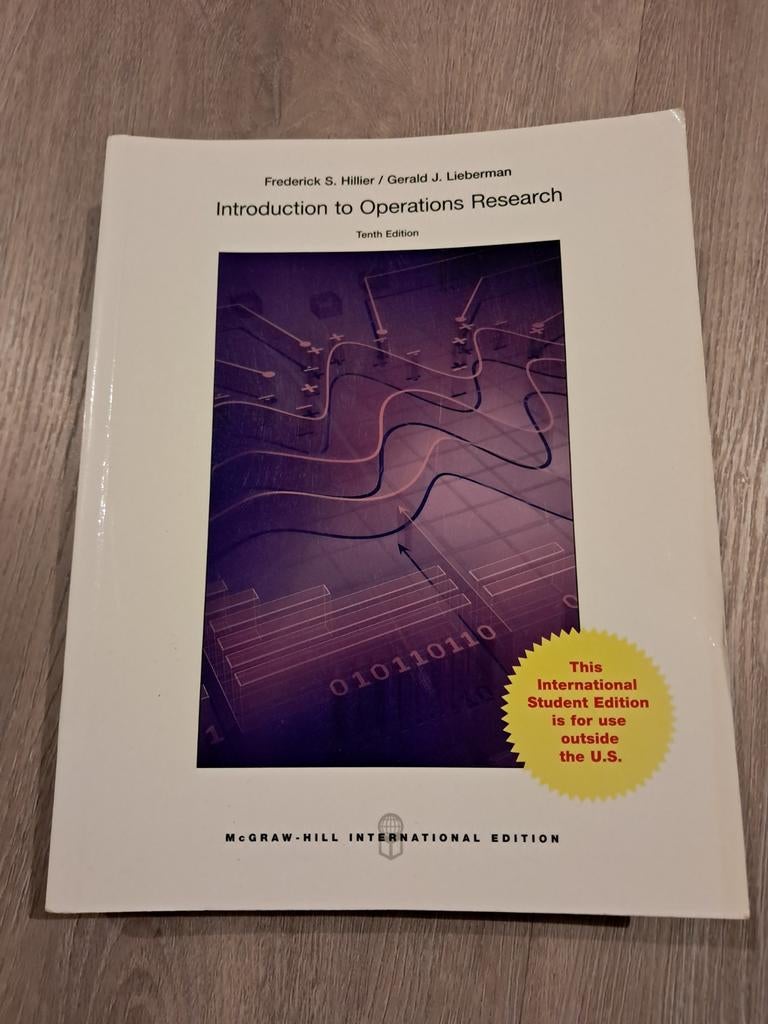Introduction to Operations Research - 10e editie, Boeken, Zo goed als nieuw, Beta, Frederick S. Hillier / Gerald J. Lieberman