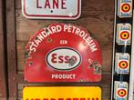 Esso emaille reclamebord Langat Bussum, Reclamebord, Ophalen of Verzenden, Zo goed als nieuw, X