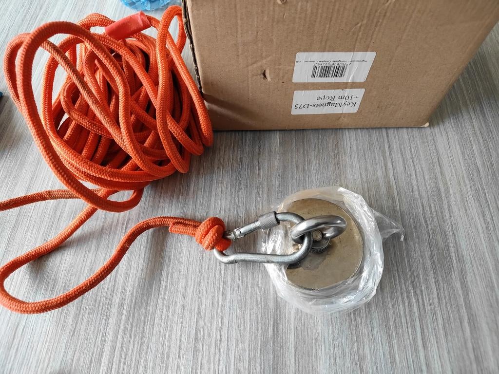 Magneetvis set met 10 meter touw, Ophalen, Net of Fuik
