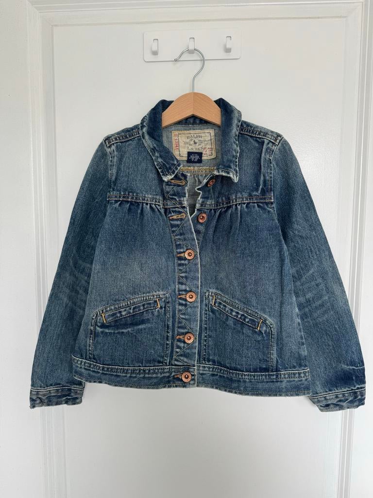 Ralph Lauren spijkerjasje maat 116, Kinderen en Baby's, Kinderkleding | Maat 116, Ophalen of Verzenden, Zo goed als nieuw, Meisje