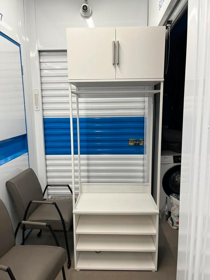 IKEA Platsa kast met roede en bovenkast, Huis en Inrichting, Kasten | Kledingkasten, Zo goed als nieuw, 200 cm of meer, 50 tot 100 cm