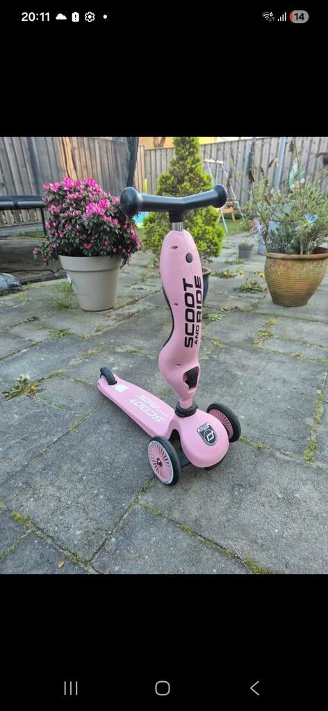 Roze Scoot and Ride step, Ophalen of Verzenden, Gebruikt, Gewone step