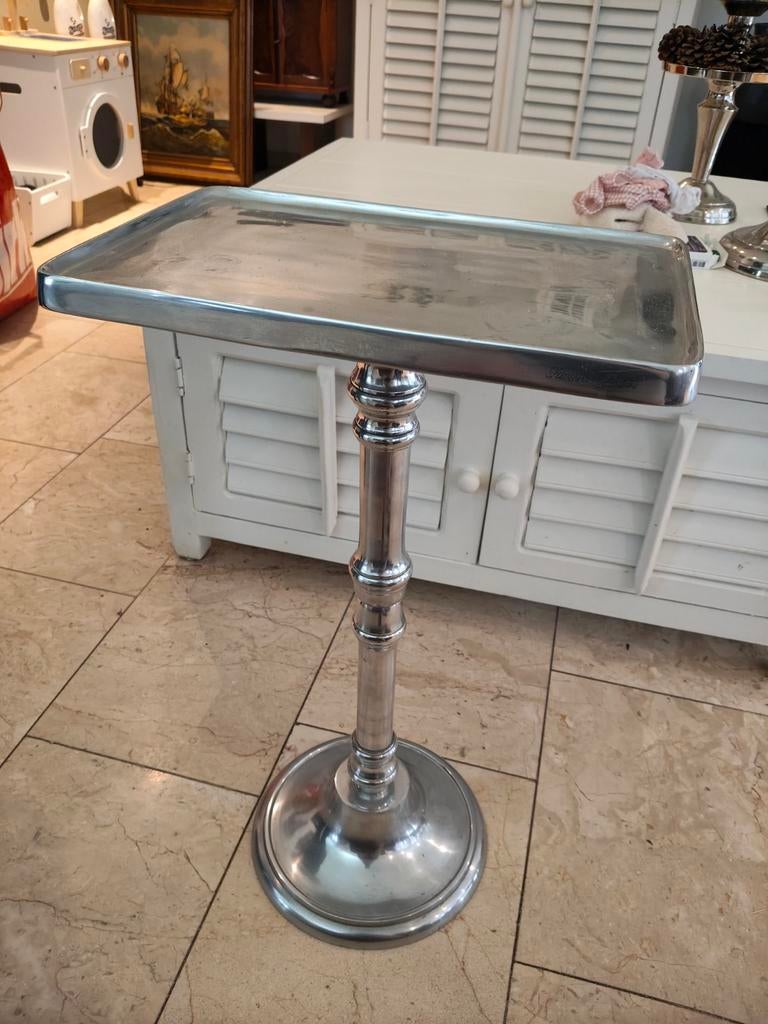 Riviera Maison bijzettafel, Huis en Inrichting, Tafels | Bijzettafels, Ophalen, Gebruikt, Rond, Minder dan 55 cm