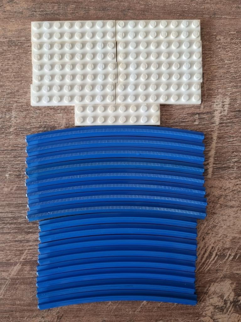 Lego 157, gebogen rails, Ophalen of Verzenden, Gebruikt, Complete set, Lego