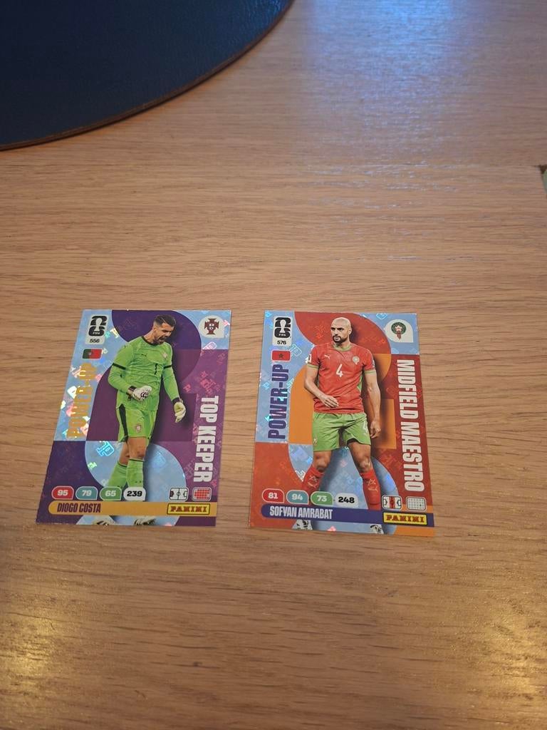 FIFA World Cup 2026 Adrenalyn Diogo Costa & Amrabat, Ophalen of Verzenden, Zo goed als nieuw, Poster, Plaatje of Sticker
