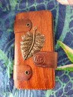 telefoonhoesje voor de samsung galaxy J3 bruin leer, Telecommunicatie, Ophalen of Verzenden, Nieuw, Hoesje of Tasje