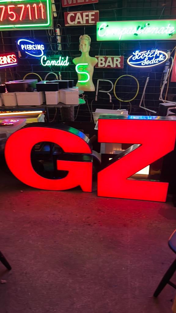 Led doosletters, Ophalen, Gebruikt, Lichtbak of (neon) lamp