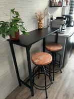 Te koop mooie bartafel zwart .zonder barkrukken, Ophalen, Zo goed als nieuw