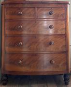 Antieke mahonie ladenkast / commode – vintage ca. 1840-1860, Ophalen