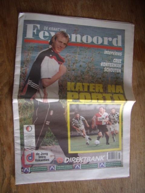 Feyenoord kranten 7 verschillende 1995-1998-1999, Ophalen of Verzenden, Gelezen