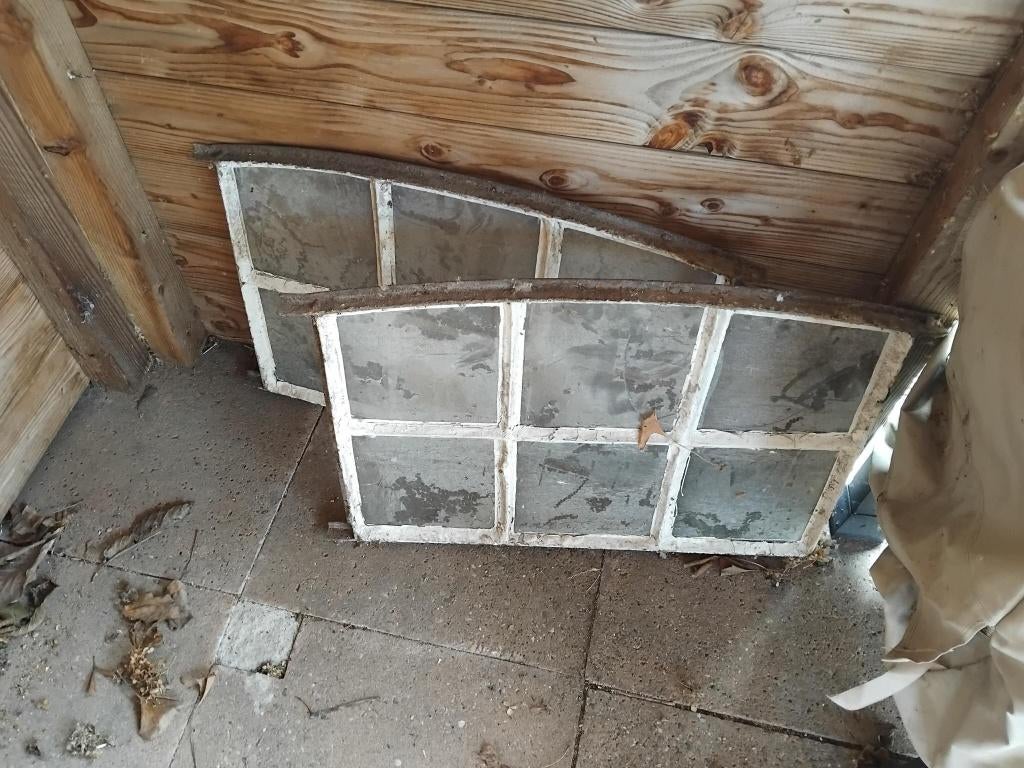 2 stal ramen, Doe-het-zelf en Verbouw, Glas en Ramen, Ophalen, Gebruikt, Minder dan 80 cm, Minder dan 80 cm