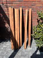 7 hardhouten palen 150 cm lang, Ophalen, Gebruikt, Palen, Hardhout