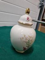 -	Pot bavaria met bloemen decoratie en goud, Verzamelen, Ophalen of Verzenden