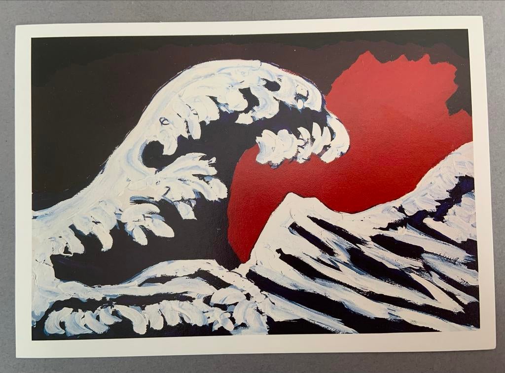 Karel Appel's NOACH - Toneeldoek Ontwerp Kaart, Verzamelen, Ansichtkaarten | Themakaarten, Ophalen of Verzenden, 1980 tot heden