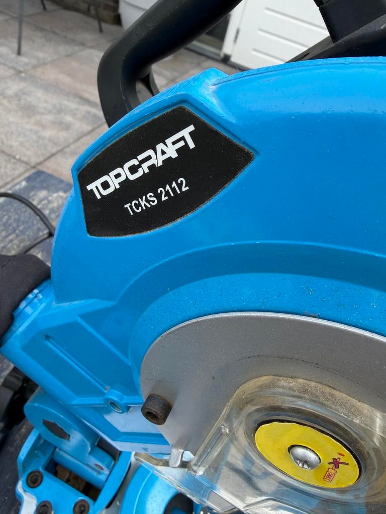 Topcraft kapzaag TCKS 2112 - Messcherp en perfect werkend, Doe-het-zelf en Verbouw, Gereedschap | Zaagmachines, Ophalen, Gebruikt