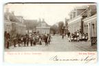 Huizum, (Leeuwarden) Het dorp Huizum, Verzamelen, Ansichtkaarten | Nederland, Verzenden, Voor 1920, Gelopen, Friesland