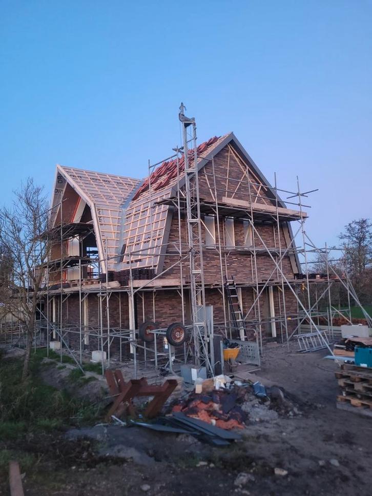 Steiger partij te koop, Doe-het-zelf en Verbouw, Steigers, Gevelsteiger, 5 meter of hoger, Ophalen