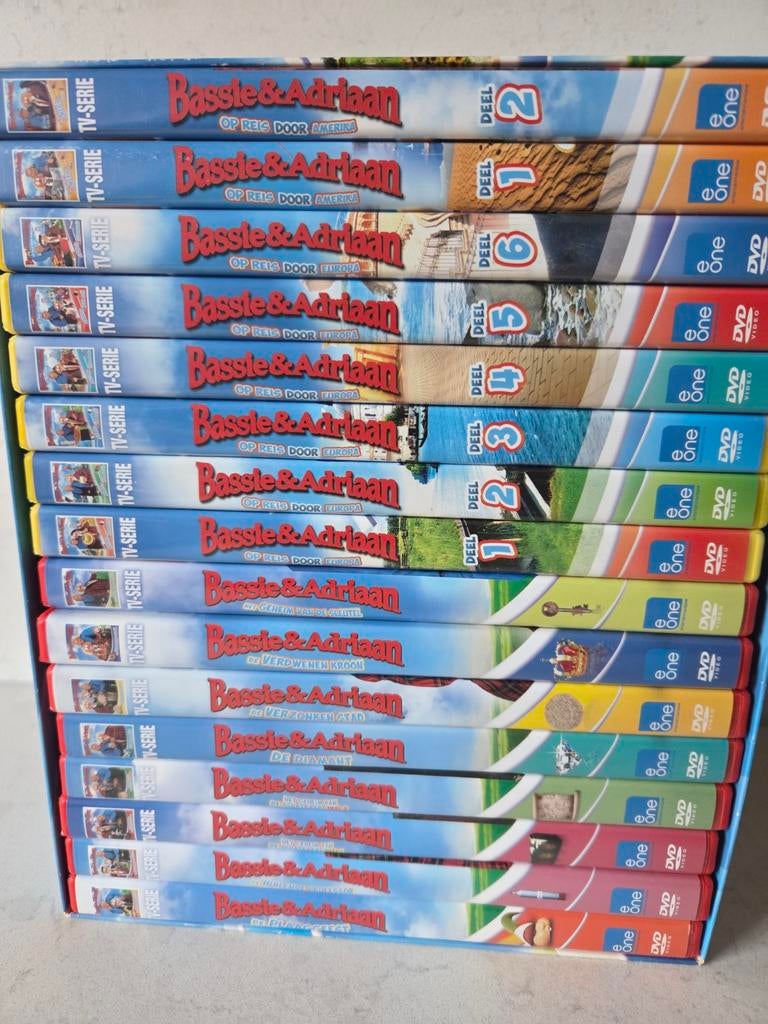 Bassie en Adriaan - 16dvd boxset, Cd's en Dvd's, Dvd's | Kinderen en Jeugd, Alle leeftijden, Ophalen of Verzenden, Zo goed als nieuw