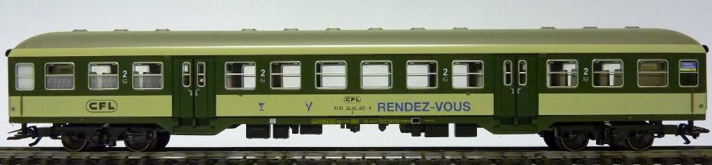 Märklin Set (5) Personenrijtuigen Luxemburg CFL, Hobby en Vrije tijd, Wisselstroom, Treinset, Nieuw, Ophalen of Verzenden