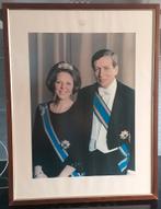 STAATSIEPORTRET BEATRIX&CLAUS 1980 (50x65 cm), Verzamelen, Koninklijk Huis en Royalty, Ophalen, Gebruikt, Nederland, Kaart, Foto of Prent