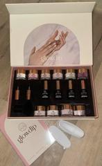 Glowdip dipping powder set met 10 kleuren, Overige kleuren, Ophalen of Verzenden, Zo goed als nieuw, Handen en Nagels