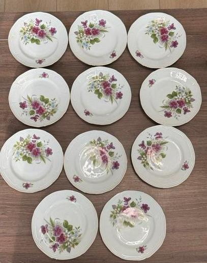 10 Bareuther Waldsassen porseleinen schoteltjes, Ophalen of Verzenden