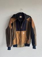 Carhartt reworked patchwork katoenen bomber jas, Carhartt, Carhartt, Bruin, Maat 48/50 (M)