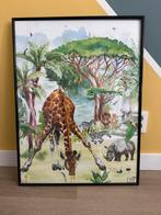 Jungle Dieren Schilderij - Fleur des Fleurs, Oorspronkelijke maker, Ophalen of Verzenden, Zo goed als nieuw, Schilderij