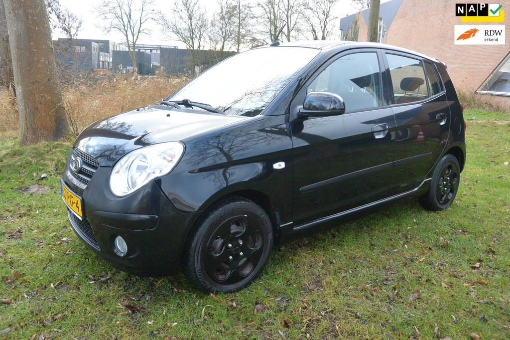 Kia Picanto 1.0 Seven*airco*bluetooth*elektr pakket*167dkm, 4 cilinders, 400 kg, Zwart, Origineel Nederlands