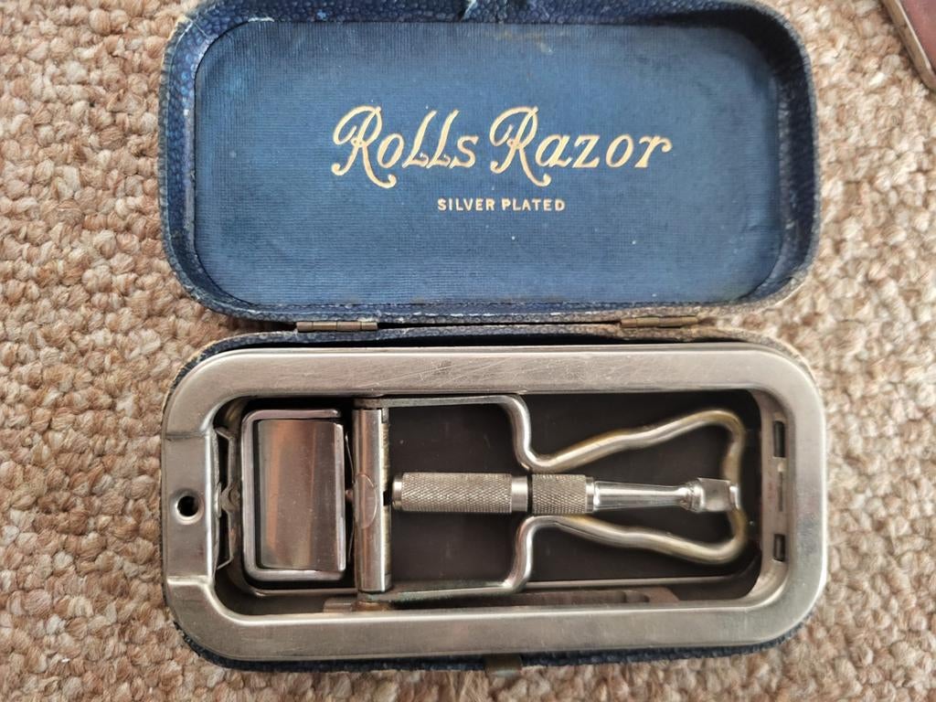 Vintage Rolls Razor Scheermes met Etui, Ophalen of Verzenden
