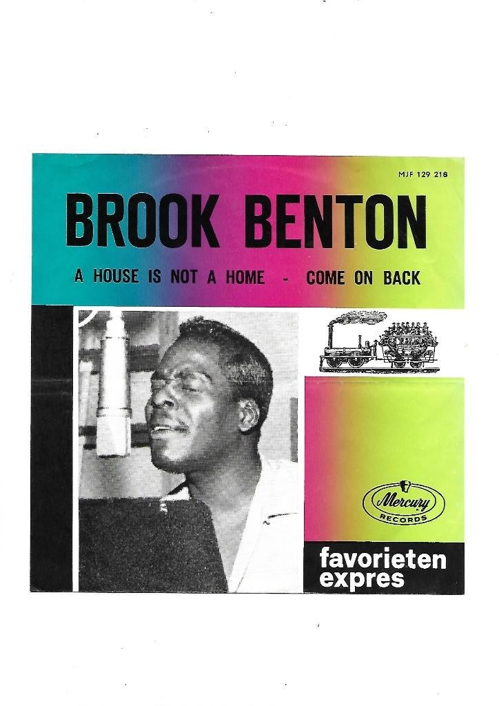 Brook Benton. A House Is Not A Home.1964 Favorieten expres, Cd's en Dvd's, Vinyl Singles, 7 inch, Single, Ophalen of Verzenden