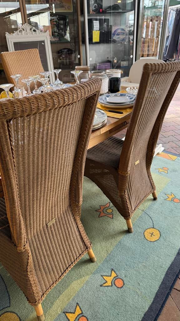 Lloyd Loom stoelen van Vincent Sheppard ( 4 stuks), Huis en Inrichting, Twee, Bruin, Riet of Rotan, Ophalen of Verzenden