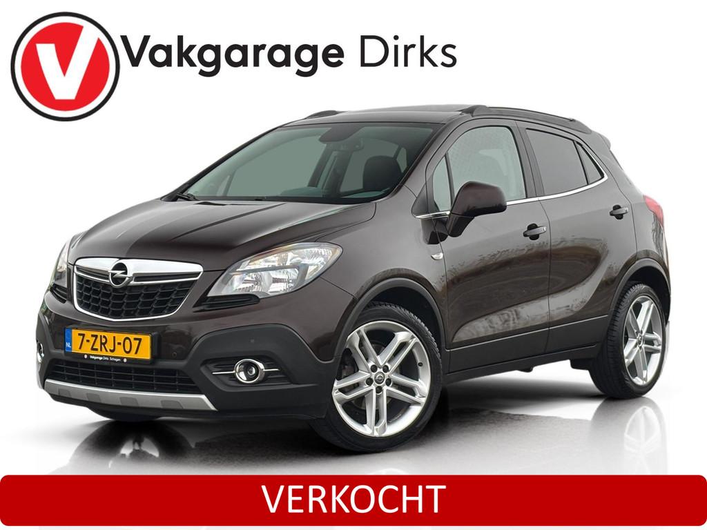 Opel Mokka 1.4 T 140 pk Cosmo ✅ Pano ✅ Leder ✅ Camera, Voorwielaandrijving, Gebruikt, 4 cilinders, Bruin