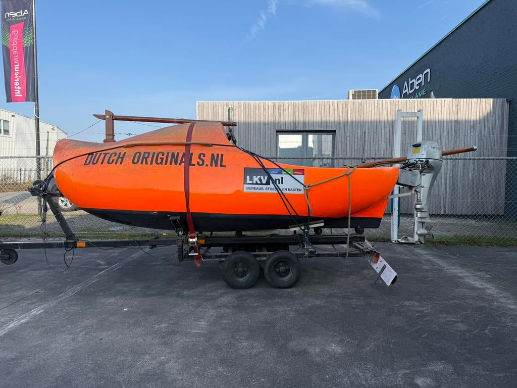 Varende klomp, Watersport en Boten, Motorboten en Motorjachten, Gebruikt, Polyester, Tot 6 meter, Benzine, Buitenboordmotor, Minder dan 10 pk