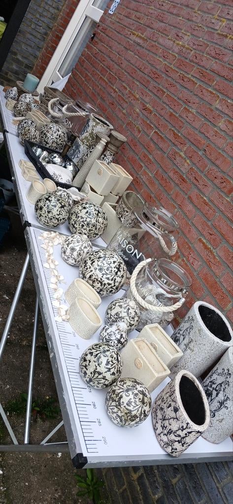 Groot partij craquelé potten, bollen, olie lampen en vazen, Ophalen, Zo goed als nieuw, Overige kleuren, Minder dan 50 cm