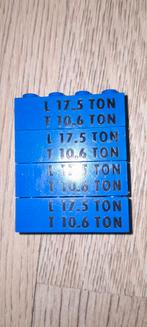 Lego trein blauw 1x4 blokjes 124 132 sets onderdelen netjes, Ophalen of Verzenden, Zo goed als nieuw, Losse stenen, Lego