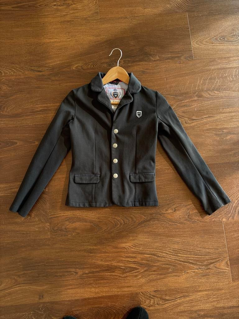 Fouganza Wedstrijdjasje Paardrijden Maat 152 Donkerblauw, Dieren en Toebehoren, Paardrijkleding, Kinderen, Dressuur, Ophalen of Verzenden