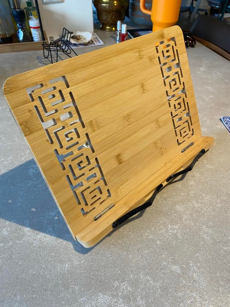 Bamboo Houten boekenstandaard 34x24cm, Ophalen of Verzenden, Zo goed als nieuw