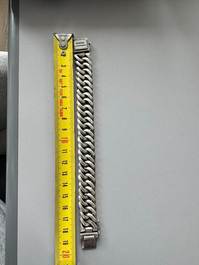 Buddha to buddha chain small, Sieraden, Tassen en Uiterlijk, Armbanden, Ophalen of Verzenden, Zo goed als nieuw, Zilver